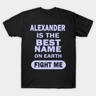 Alexander men boys name birthday T-Shirt